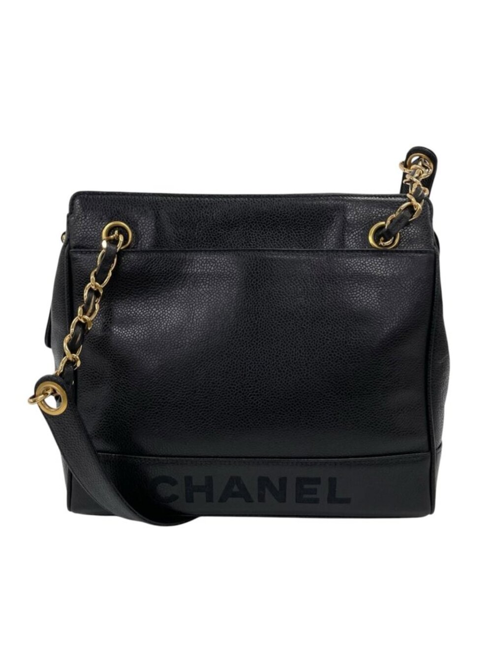 Chanel Tote Bag Caviar Leather Black